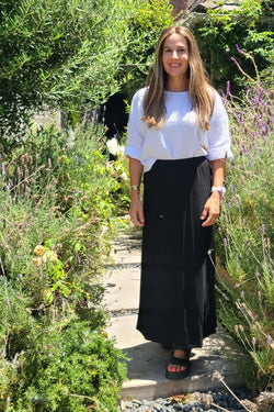 Basic Maxi Skirt, Black
