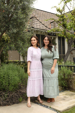 Cotton Tiered Maxi Dress