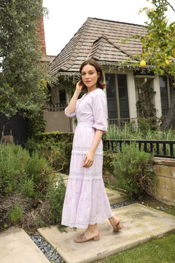 Cotton Tiered Maxi Dress
