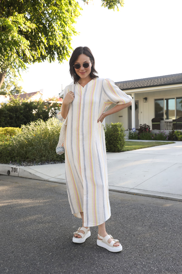 Striped Gauze Dress