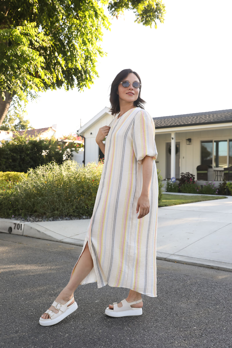 Striped Gauze Dress