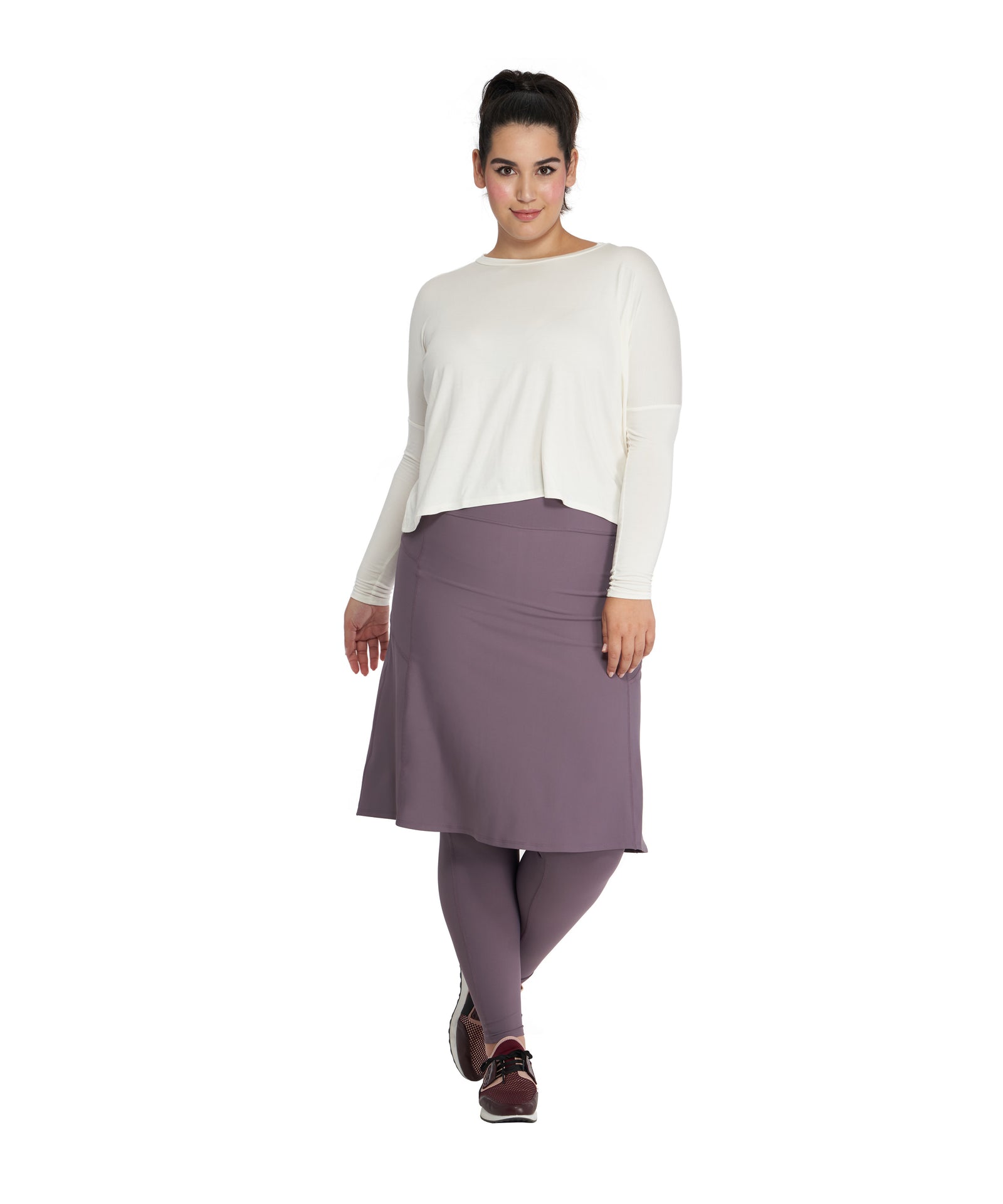 Activewear Aline Skirt Attached to Leggings, Colors – Wukogals