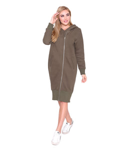 Zipper Hoodie Dress