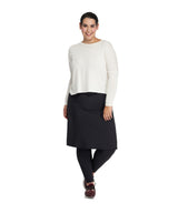 Activewear Aline Skirt Attached to Leggings, Black