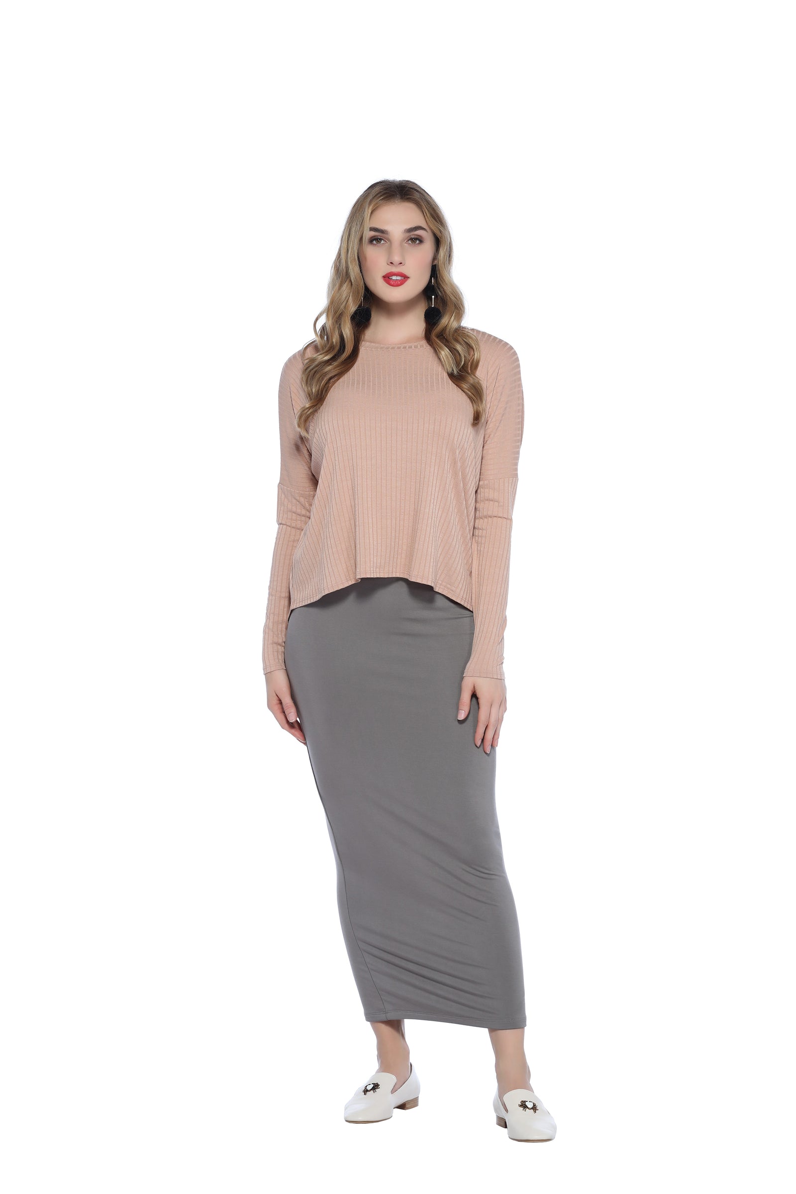 Amazon.com: bephible Slit Skirt Set Slant Neck Crop Top 2